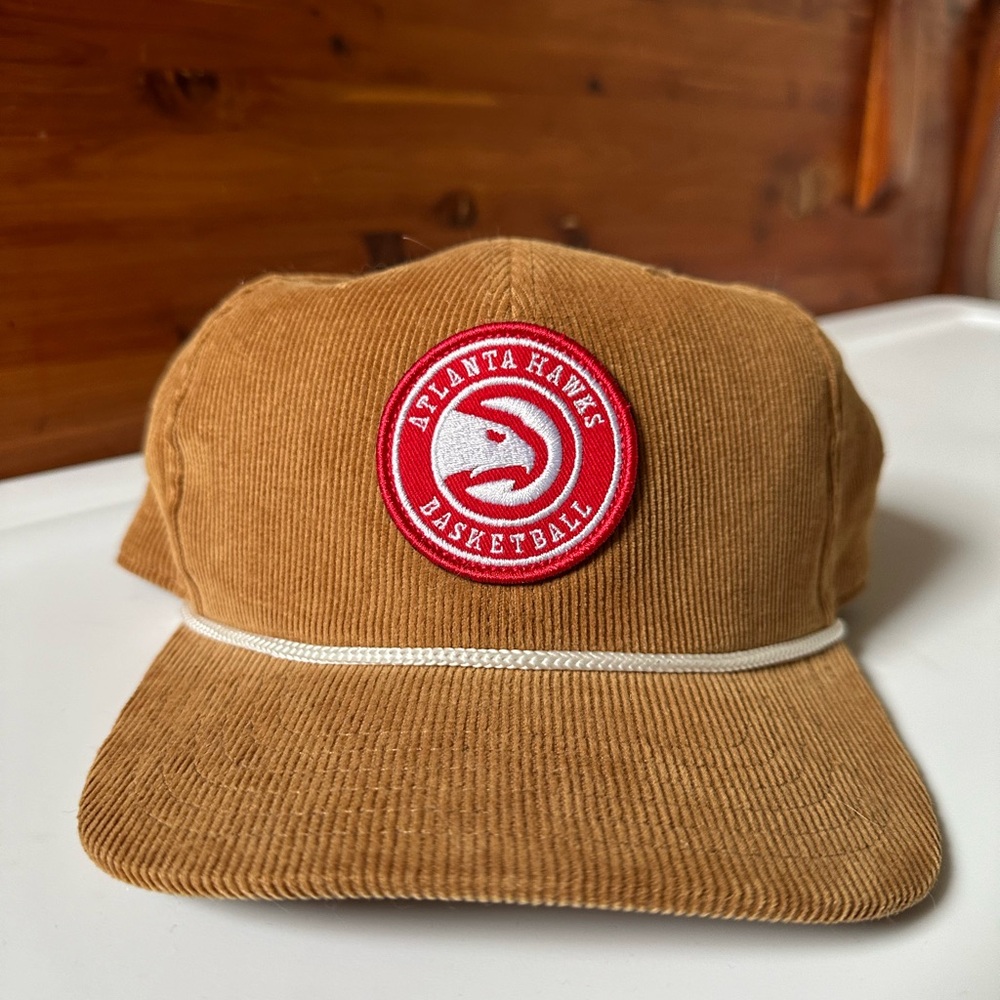 Atlanta Hawks Brown Corduroy Snapback Hat